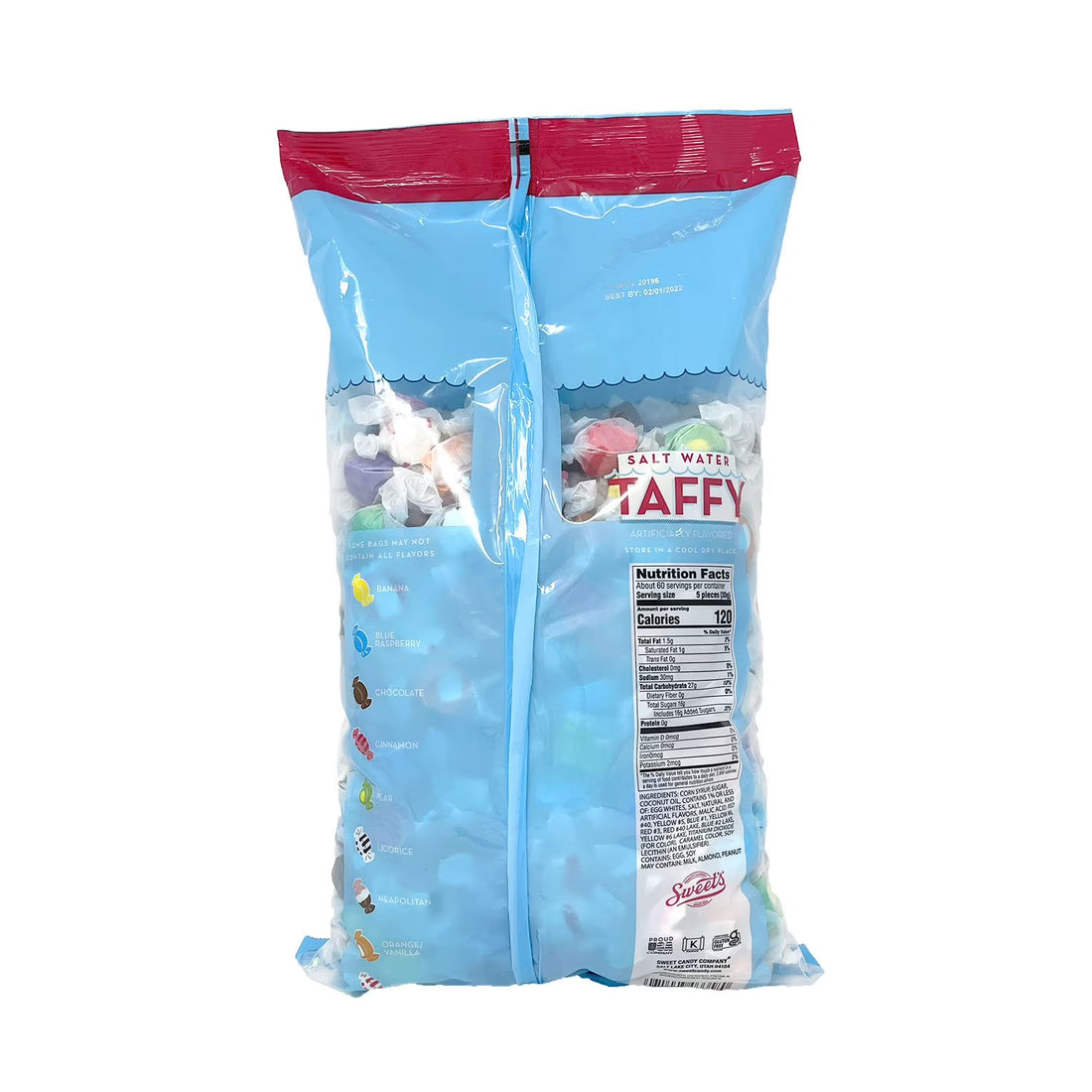 Sweet Candy Assorted Salt Water Taffy, 4 lbs.