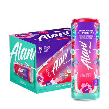 Alani Nu Energy Drink - Hawaiian Shaved Ice - 12oz. (12 Cans)