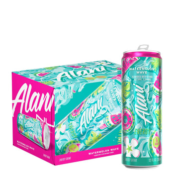 Alani Nu Energy Drink - Watermelon Wave - 12oz. (12 Cans)