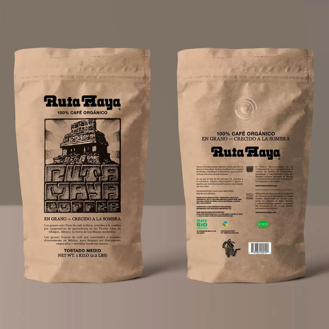 Ruta Maya Organic Coffee Medium Roast 2.2 Pounds